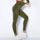 The Sculpt - Flex | Seamless Mesh - Panel High - Waist Yoga Pants - Negative Apparel
