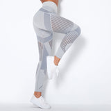 The Sculpt - Flex | Seamless Mesh - Panel High - Waist Yoga Pants - Negative Apparel
