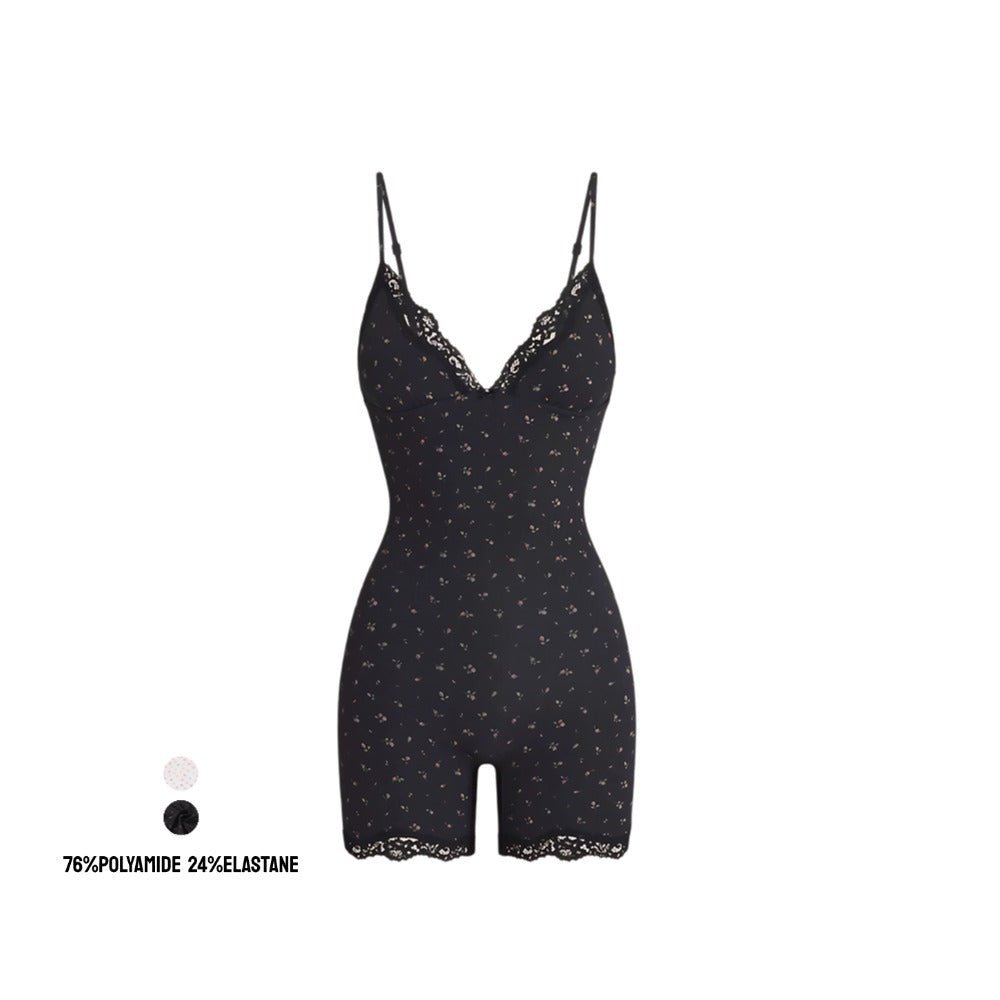 The Sculpt Triangle Onesie | Lace Body - Contouring Bodysuit - Negative Apparel