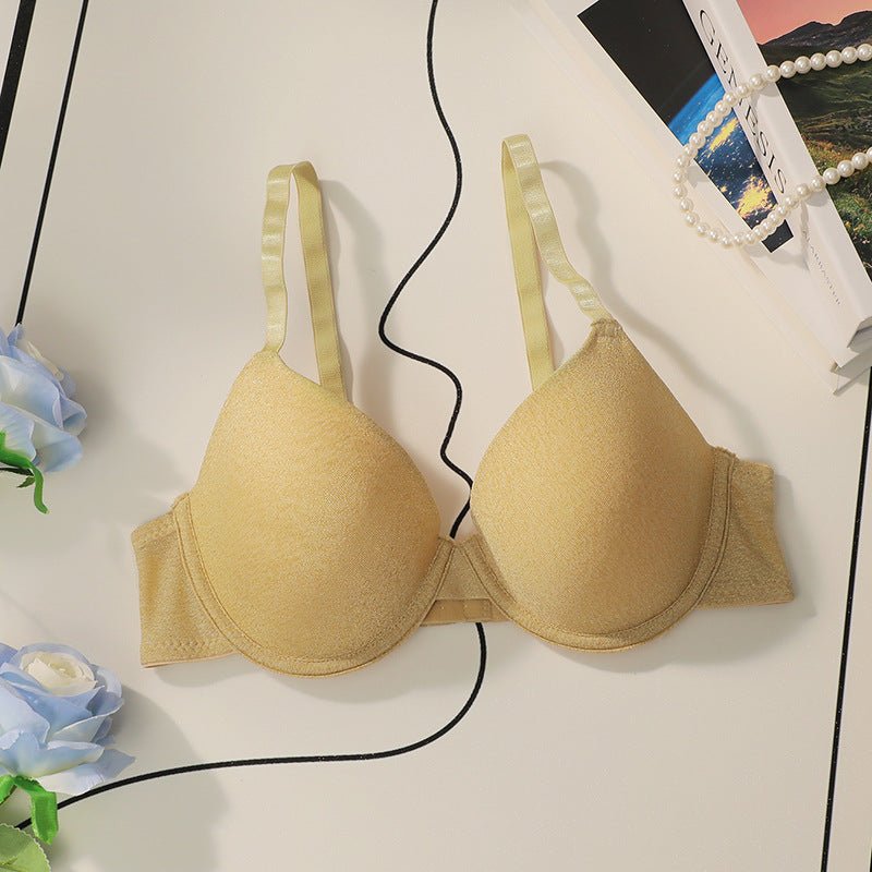 The Seamless Lift | Nude/Black Lace Push - Up Underwire Bra - Negative Apparel