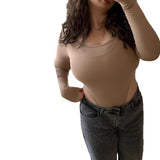 The Siren Edge | Women's Off - Shoulder Long - Sleeve Bodycon Jumpsuit - Negative Apparel