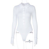 The Siren Edge | Women's Off - Shoulder Long - Sleeve Bodycon Jumpsuit - Negative Apparel