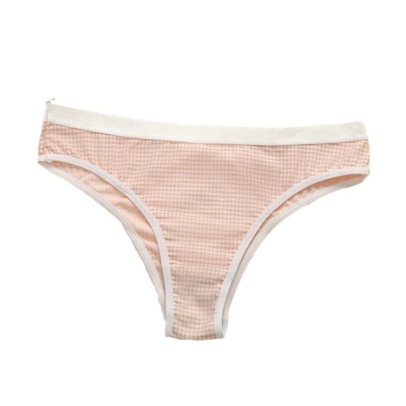 The Stripe Comfort | Women's Striped Mid - Rise Cotton - Blend Panties - Negative Apparel