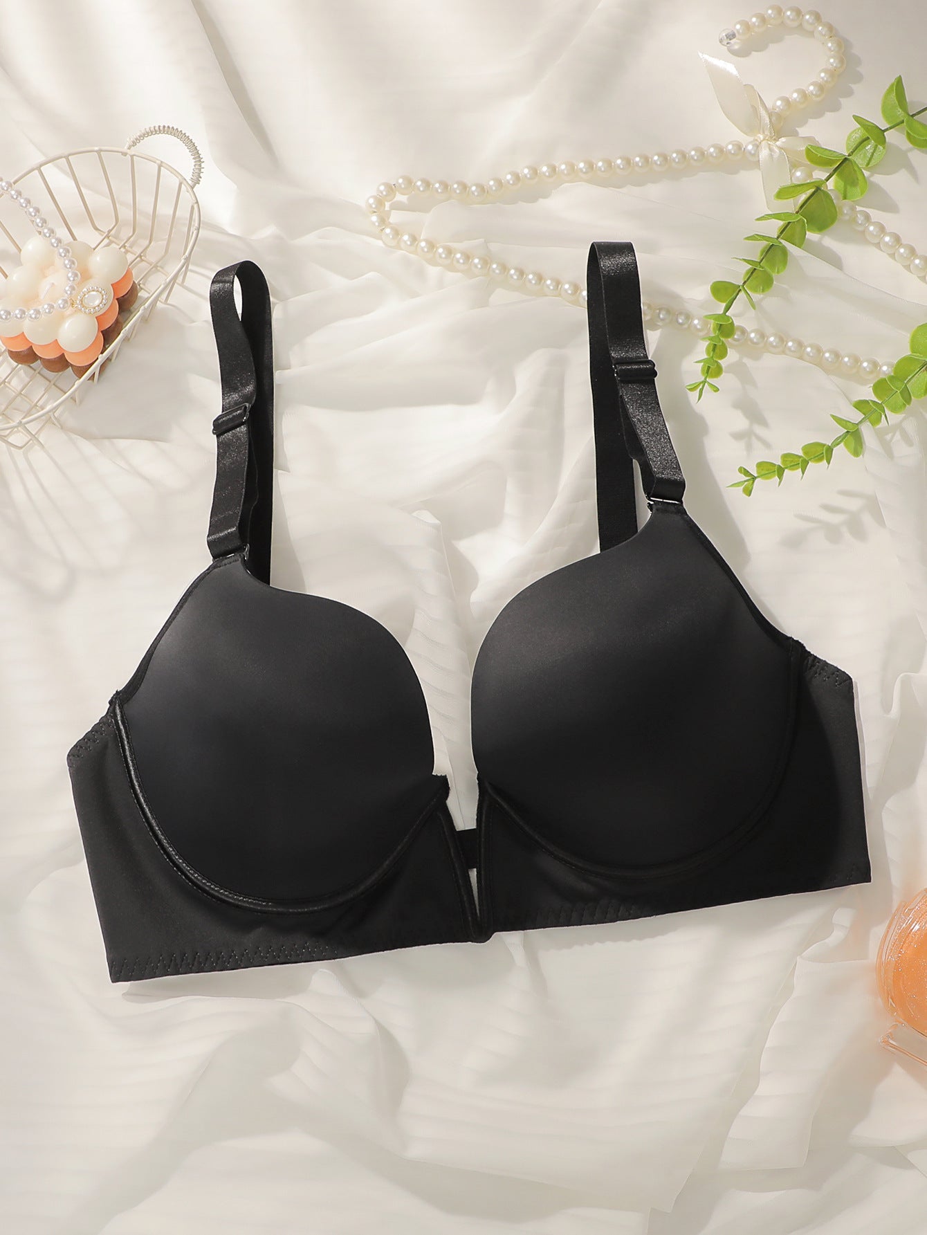 The Timeless Support | Plus Size Full Cup Gather Bra - Negative Apparel