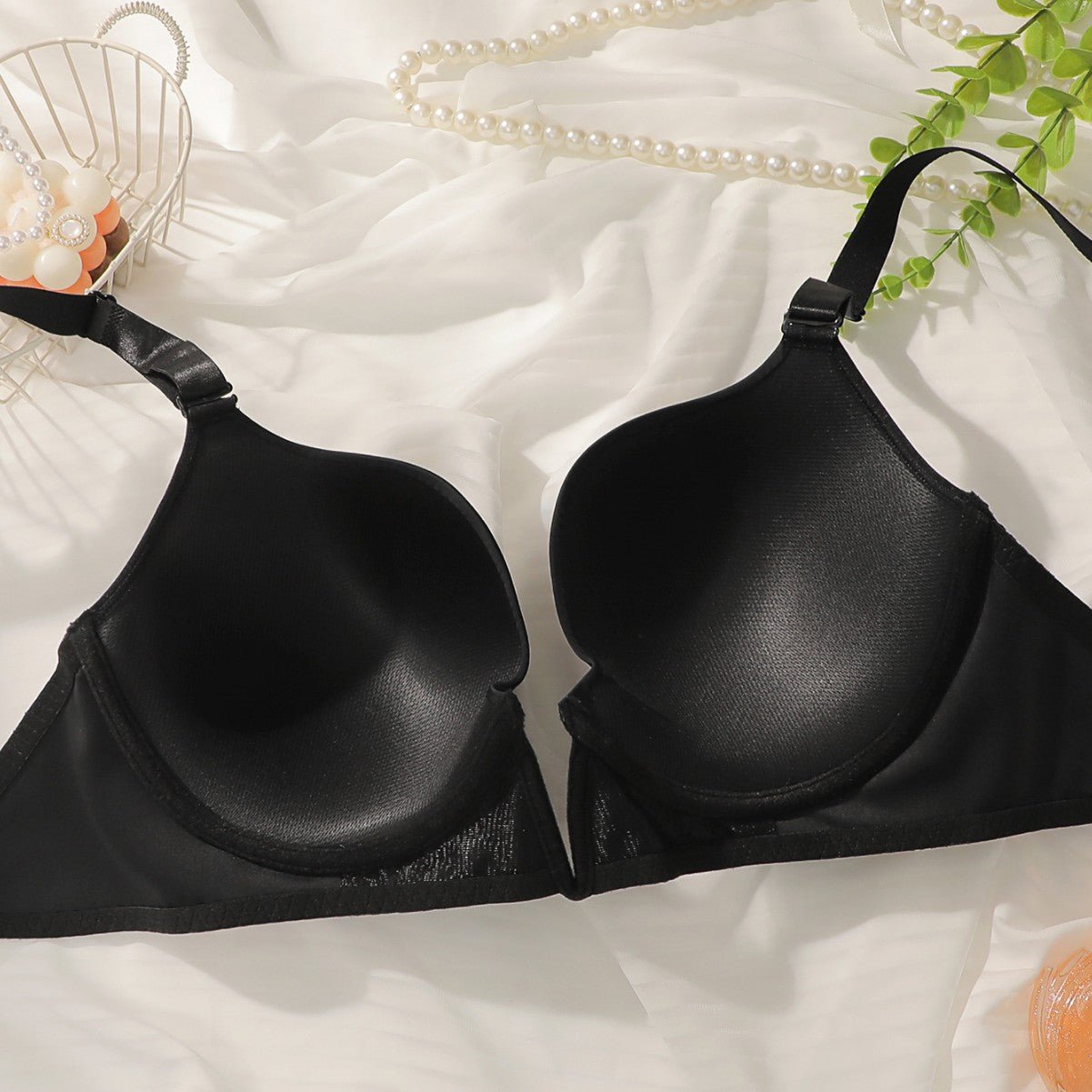 The Timeless Support | Plus Size Full Cup Gather Bra - Negative Apparel