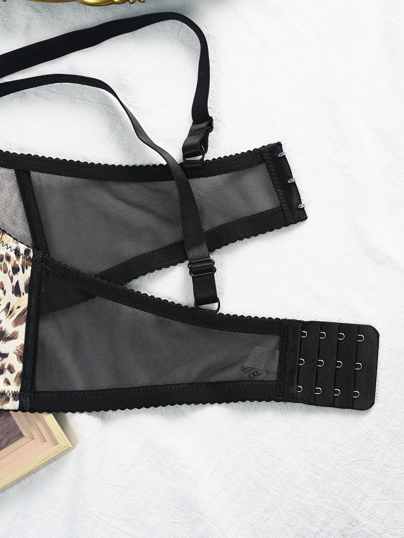 The Wild Allure | Plus Size Leopard Print Underwire Bra - Negative Apparel