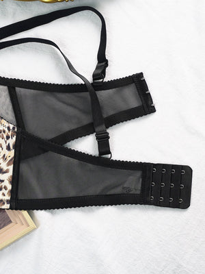 The Wild Allure | Plus Size Leopard Print Underwire Bra - Negative Apparel