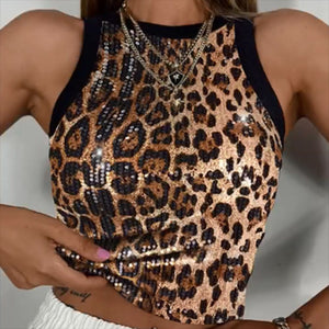 The Wild Ember | Snatched Leopard Bead Cami - Negative Apparel