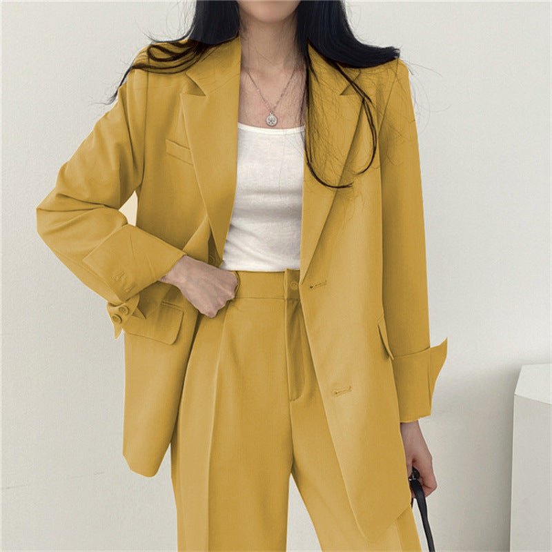 Thin Niche Stylish Two Pieces Suit Set - Negative Apparel