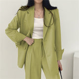 Thin Niche Stylish Two Pieces Suit Set - Negative Apparel