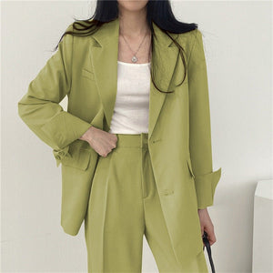 Thin Niche Stylish Two Pieces Suit Set - Negative Apparel