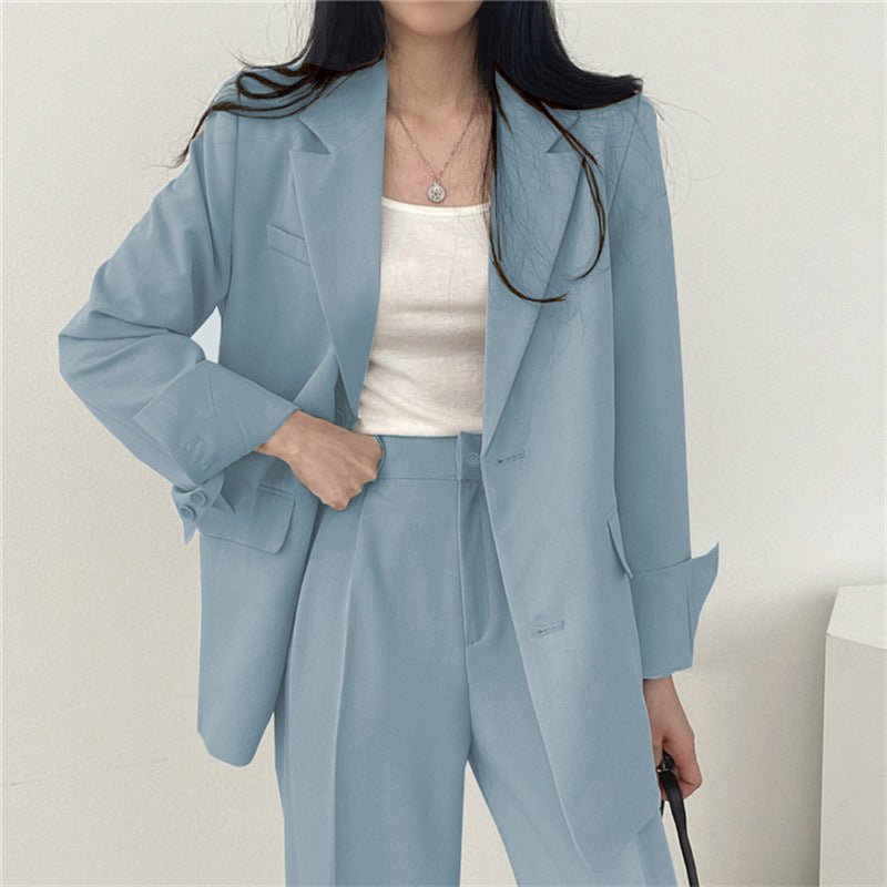 Thin Niche Stylish Two Pieces Suit Set - Negative Apparel
