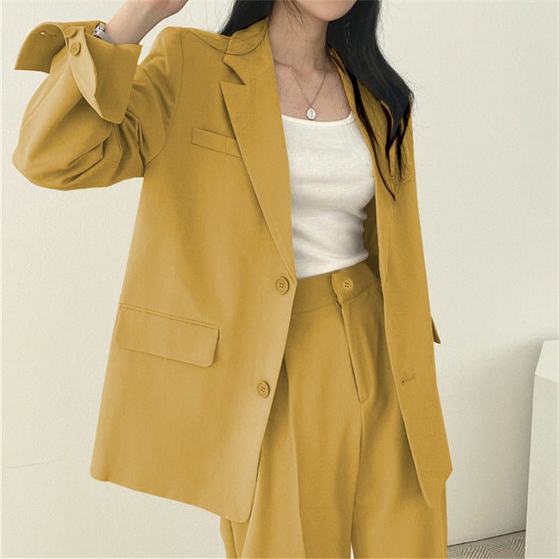 Thin Niche Stylish Two Pieces Suit Set - Negative Apparel