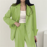 Thin Niche Stylish Two Pieces Suit Set - Negative Apparel