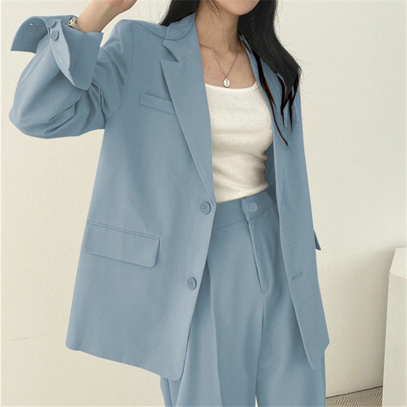 Thin Niche Stylish Two Pieces Suit Set - Negative Apparel