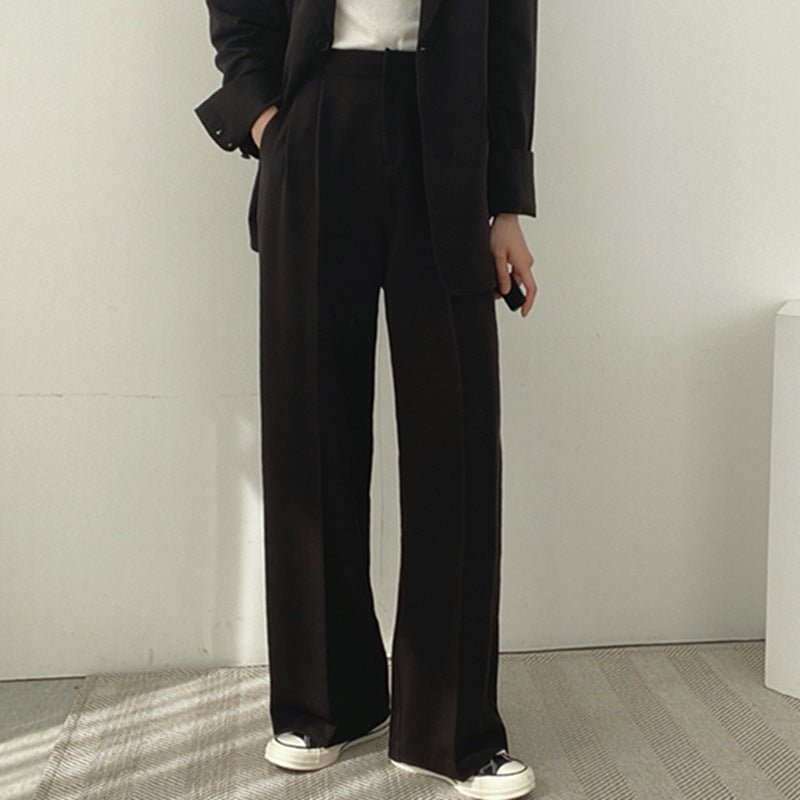 Thin Niche Stylish Two Pieces Suit Set - Negative Apparel