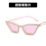 Triangular cat - eye diamond sunglasses – UV400 Full Frame Fashion Shades - Negative Apparel