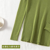 turtleneck sweater women's autumn and winter Korean version of foreign style slim - fitting versatile knitted bottoming shirt with long - sleeved pullover inside and outside - Negative Apparel