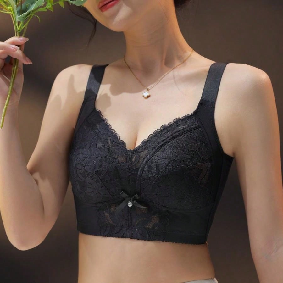 Ultra-thin Underwear For Women With Large Breasts And Small Breasts, No Steel Ring, Push-up, Secondary Breast Correction, Anti-sagging Bra - Negative Apparel