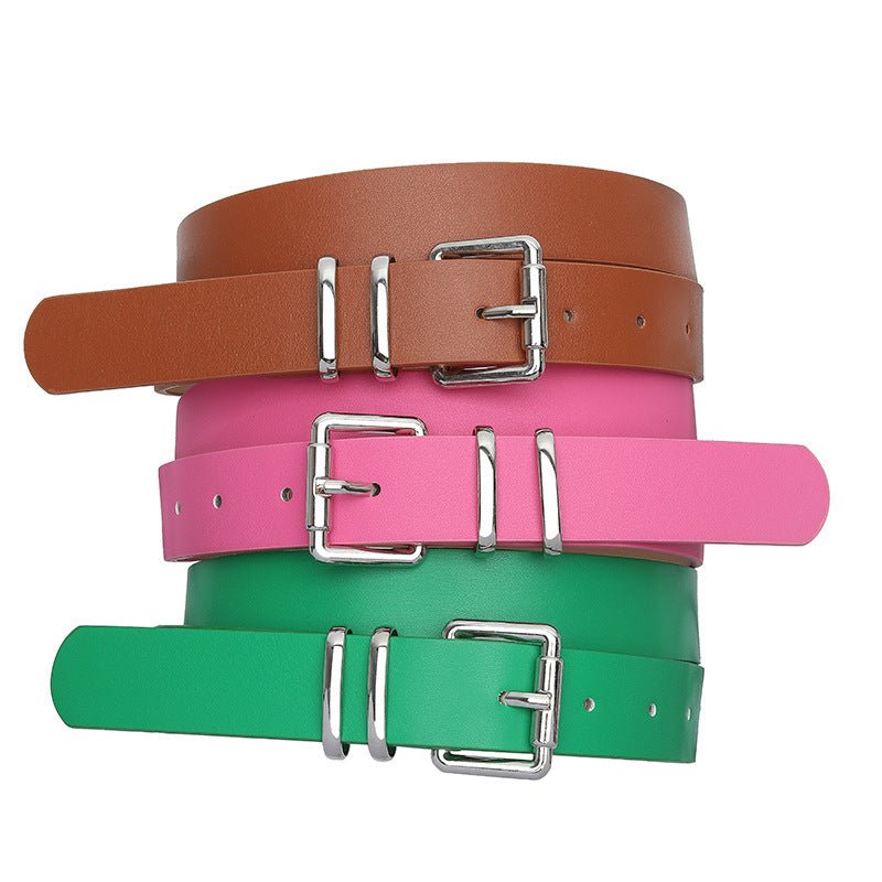 Versatile Jeans Casual Pants High - Grade Belt - Negative Apparel