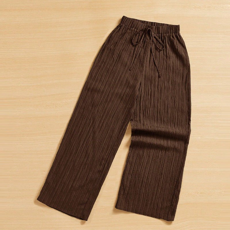 Versatile wide - leg straight trousers women's trousers - Negative Apparel