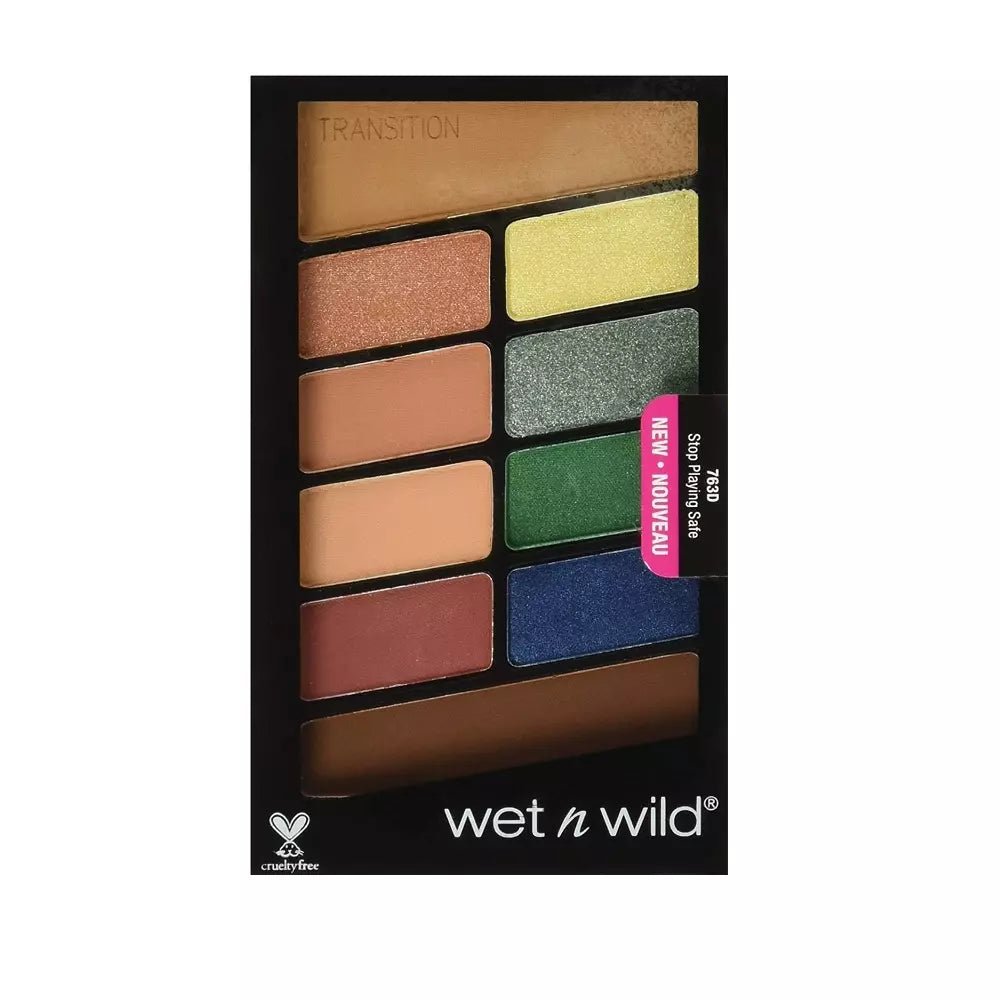 Wet n Wild Color Icon Eyeshadow 10 Pan Palette Stop Playing Safe - Negative Apparel