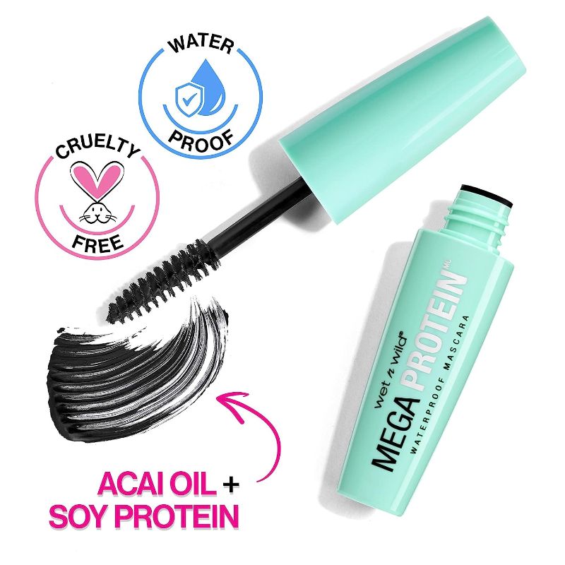 Wet n Wild Mega Protein WaterProof Mascara - Negative Apparel