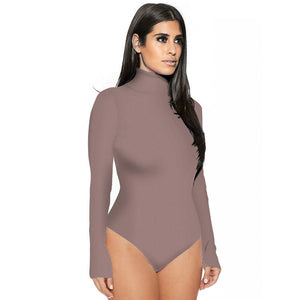 Winter long - sleeved high - neck body tight jumpsuit - Negative Apparel