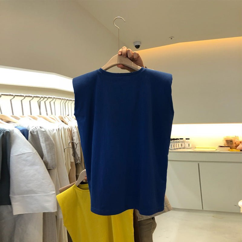 Women Loose Round Neck Sleeveless Top - Negative Apparel
