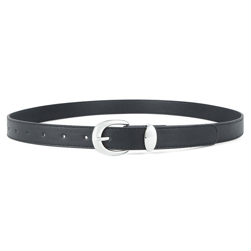 Women's Belt Cowhide with Jeans Casual Pants Decoration Women's Belt - Negative Apparel
