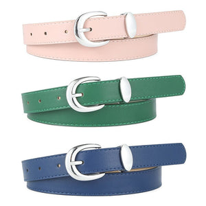 Women's Belt Cowhide with Jeans Casual Pants Decoration Women's Belt - Negative Apparel