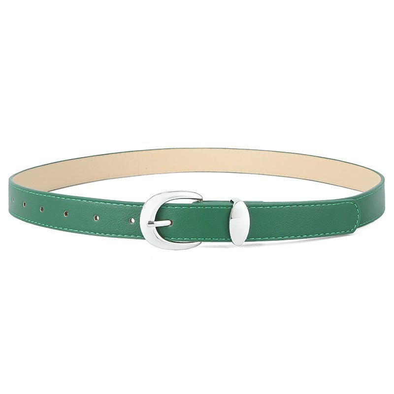 Women's Belt Cowhide with Jeans Casual Pants Decoration Women's Belt - Negative Apparel