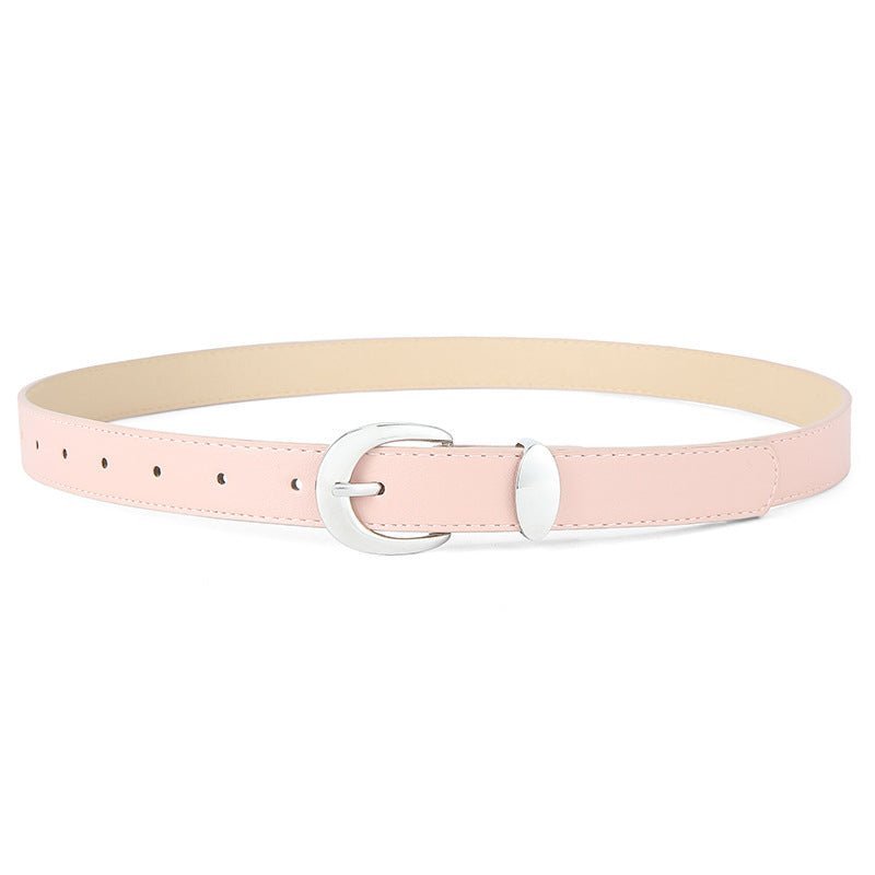 Women's Belt Cowhide with Jeans Casual Pants Decoration Women's Belt - Negative Apparel
