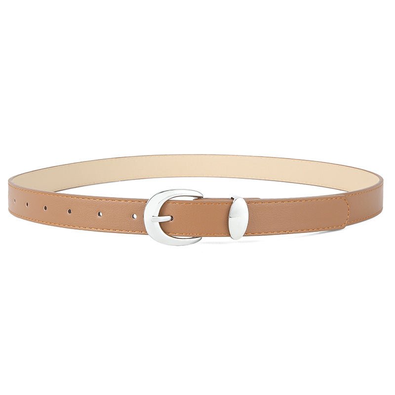 Women's Belt Cowhide with Jeans Casual Pants Decoration Women's Belt - Negative Apparel