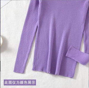 Women’s Bingshuang Silk Y - Shaped Slim - Fit Top – Lightweight Korean Casual Style - Negative Apparel