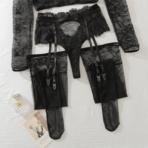 Women’s Black Lace Role - Playing Costume | Summer 2025 Three - Point Outfit - Negative Apparel