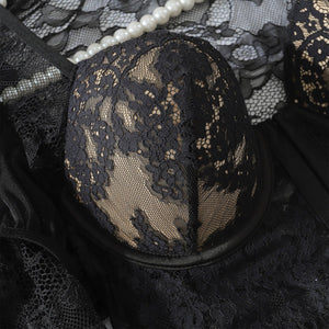 Women’s Black Lace Role - Playing Costume | Summer 2025 Three - Point Outfit - Negative Apparel