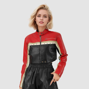 Women's Black PU Leather Jacket – Loose Fit Street Hipster Style - Negative Apparel