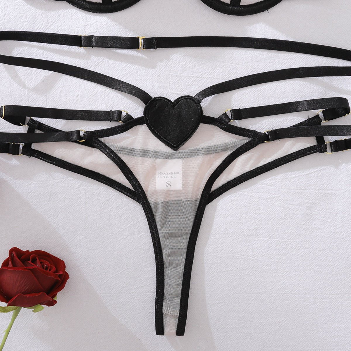 Women’s Black Skin Tone Mesh Role - Playing Costume | Summer 2025 Three - Point Outfit - Negative Apparel