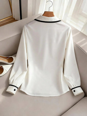 Women's Casual Contrast Color Shirt FD - Negative Apparel