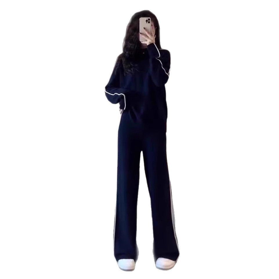 Women’s Casual Suit – Japanese & Korean Style, Autumn 2025, Long Sleeve Top Set - Negative Apparel