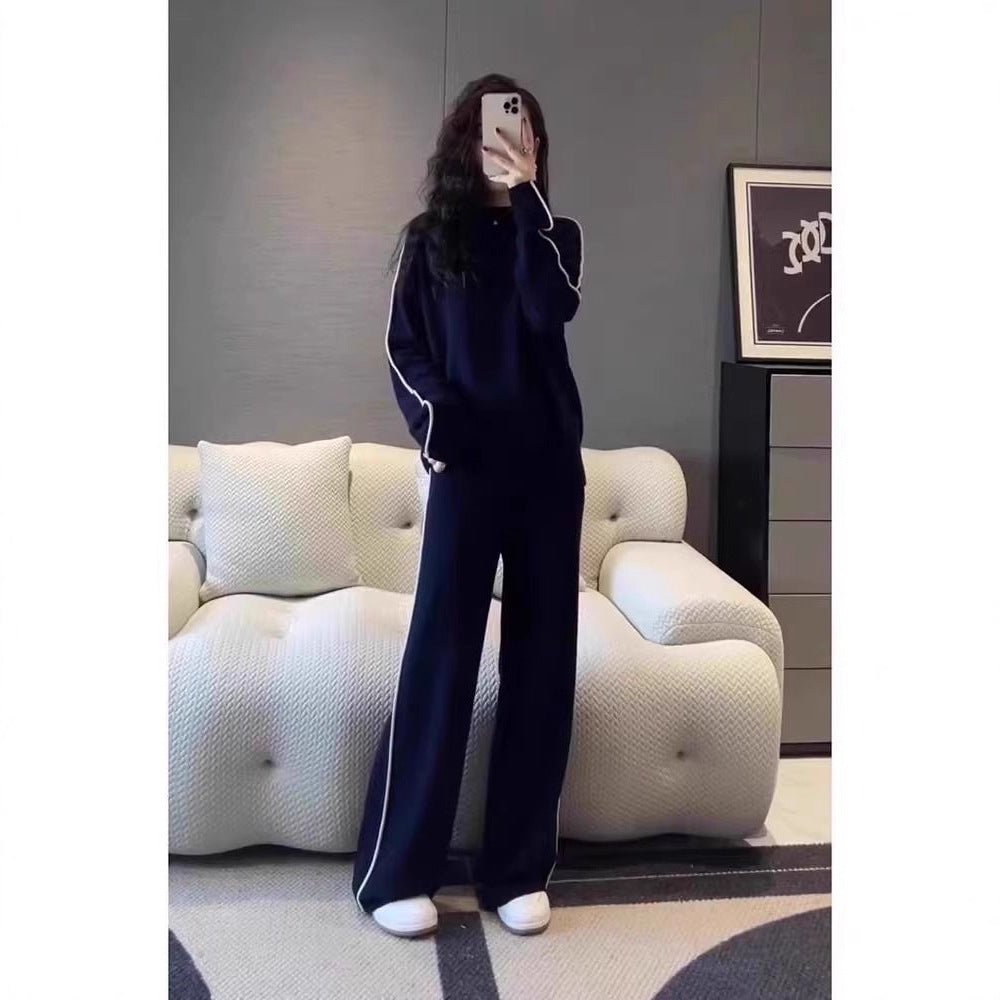 Women’s Casual Suit – Japanese & Korean Style, Autumn 2025, Long Sleeve Top Set - Negative Apparel