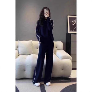 Women’s Casual Suit – Japanese & Korean Style, Autumn 2025, Long Sleeve Top Set - Negative Apparel