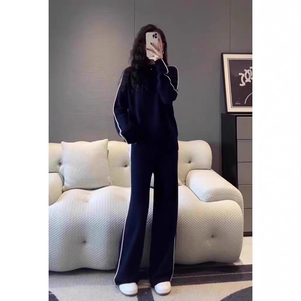 Women’s Casual Suit – Japanese & Korean Style, Autumn 2025, Long Sleeve Top Set - Negative Apparel