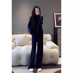 Women’s Casual Suit – Japanese & Korean Style, Autumn 2025, Long Sleeve Top Set - Negative Apparel