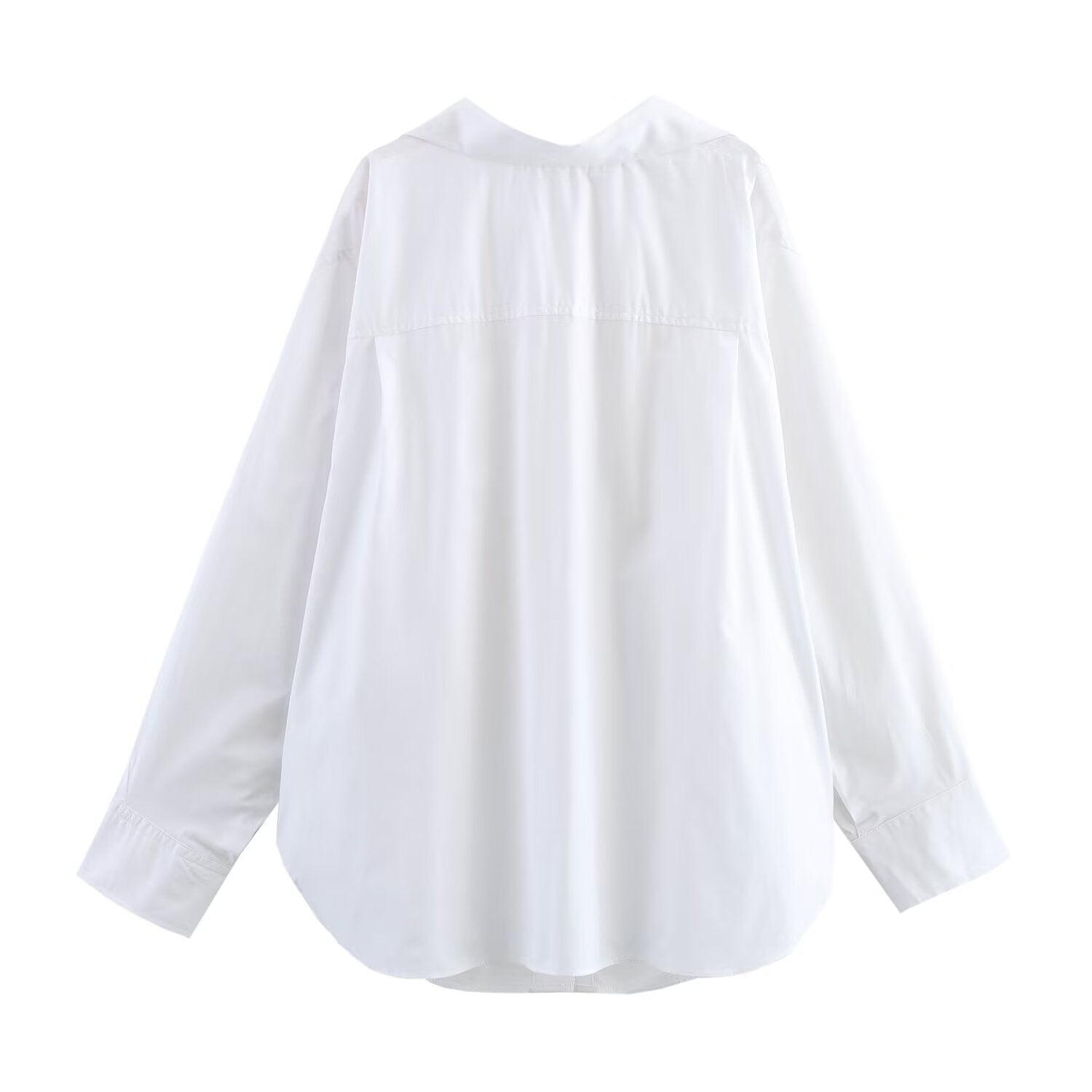 Women's Classic Loose Poplin Shirt - Negative Apparel