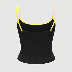 women's clothing 2025 spring and summer an and n style camisole short vest slim fit top - Negative Apparel