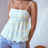 women's clothing 2025 summer an and n vacation lace camisole small vest backless pullover top - Negative Apparel