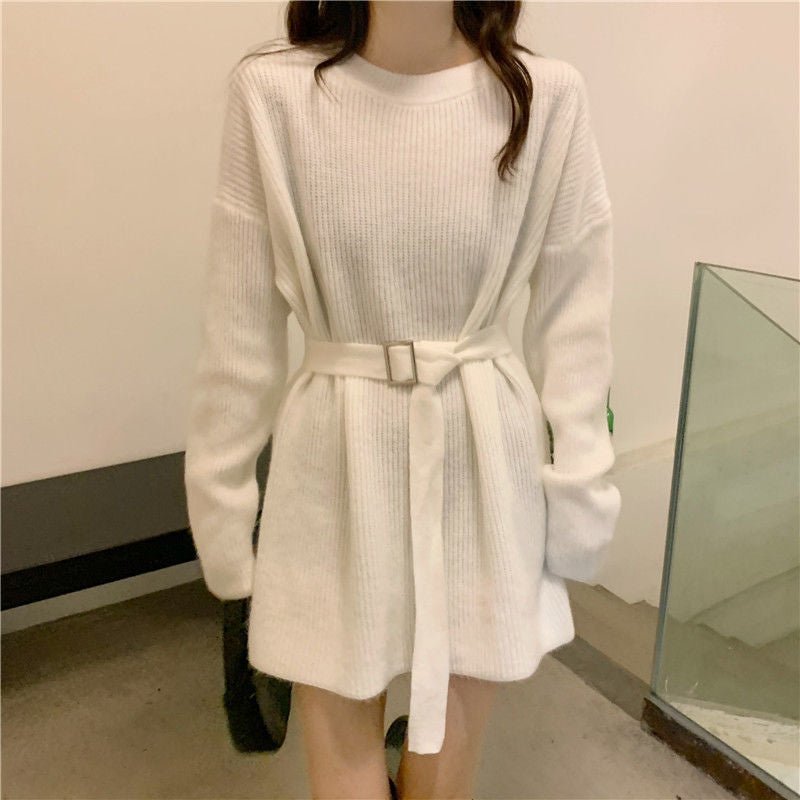 Women’s Color Block Wool Blend Pullover Sweater – Crew Neck Urban Style Knitwear, Autumn Collection - Negative Apparel