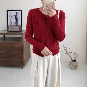 Women’s Embroidered Andy Velvet Cardigan – Soft Gentle Wind Style - Negative Apparel